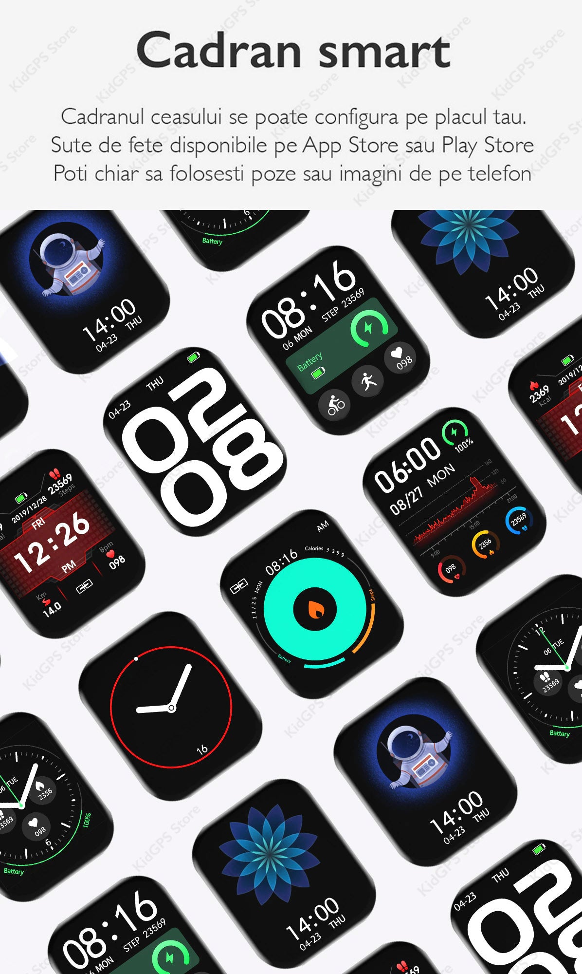 Ceas smartwatch femei TechON DT35+, Auriu Ceas smartwatch femei TechON DT35+, Auriu